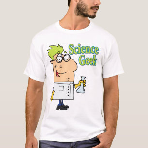 tekenfilm met geek t-shirt