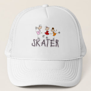 Tekenfilm Schaats T-shirts en Cadeaus Trucker Pet
