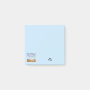 Tekenfilm Vliegende Eenhoorn met Regenboog Perso Post-it® Notes