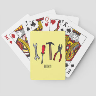 Tekengereedschappen voor cartoon pokerkaarten