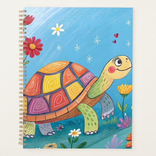 Tekening Baby Schildpad Planner (Voorkant)