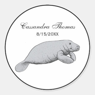 tekening beheren ronde sticker