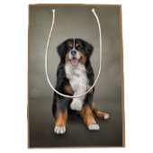 Tekening Bernese Mountain Dog Medium Cadeauzakje (Voorkant)