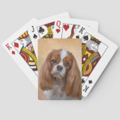 Tekening Dog Cavalier King Charles Spaniel Pokerkaarten (Achterkant)