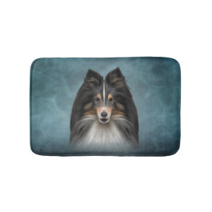 Tekening Dog Shetland Sheepdog, Sheltie Badmat