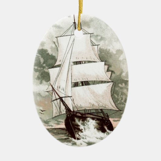 tekening: Drie verzonden Keramisch Ornament (Voorkant)