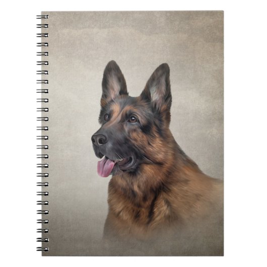 Tekening Duitse herderhond Notitieboek (Voorkant)