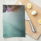 Tekening Duitse herderhond Theedoek (Quarter Fold)