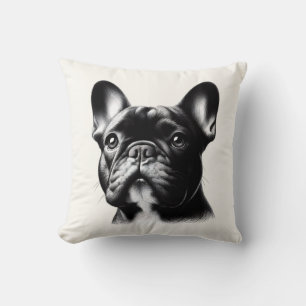 Tekening Franse Bulldog Kussen