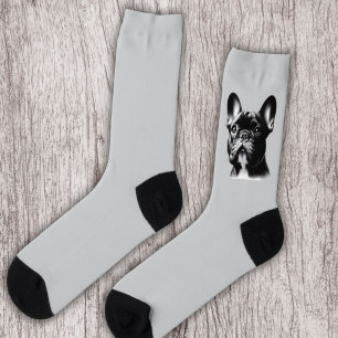 Tekening Franse Bulldog Sokken