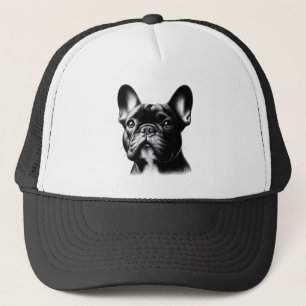 Tekening Franse Bulldog Trucker Pet