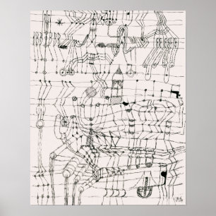 Tekening Geknoopt op de wijze van een net (1920) Poster