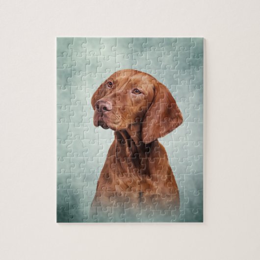 Tekening grappige Vizsla Pointer Legpuzzel (Verticaal)
