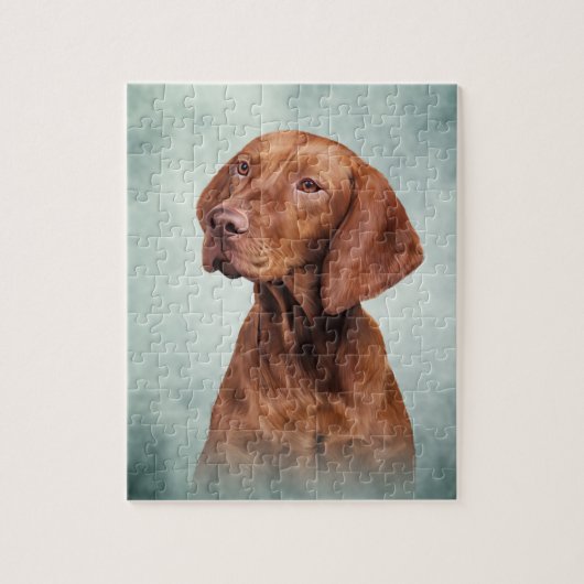Tekening grappige Vizsla Pointer Legpuzzel (Verticaal)