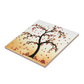 Tekening herfst-structuurpotlood tegeltje (Zijkant)