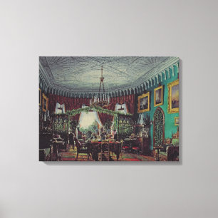 Tekening Kamer van Empress Alexandra Canvas Afdruk