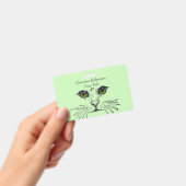 Tekening Kattengezicht Heldere Ogen Lichtgroen Badge (Handheld)