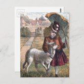  tekening: Marry's kleine Lamb Briefkaart (Voorkant / Achterkant)