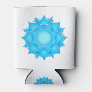 Tekening met blauw glas Lotus-ventilator Blikjeskoeler