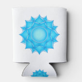 Tekening met blauw glas Lotus-ventilator Blikjeskoeler (Achterkant)