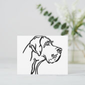 Tekening met groot gesteente briefkaart (Staand voorkant)