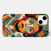 Tekening met mozaïekstukken Case-Mate iPhone case (Achterkant (horizontaal))