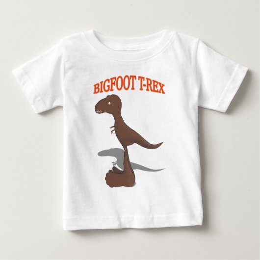 Tekening met voet T-Rex (Voorkant)