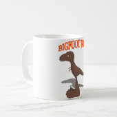 Tekening met voet T-Rex Koffiemok (Voorkant links)