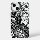 Tekening met zwarte en witte flens Case-Mate iPhone case (Achterkant)
