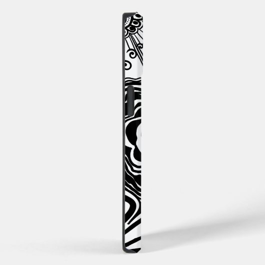 Tekening met zwarte en witte flens Case-Mate iPhone case (Achterkant / Rechts)