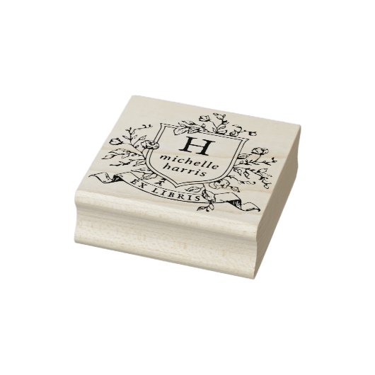 tekening monogram Ex libris Name Book Rubberstempel (Stempel)
