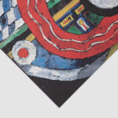 Tekening nr. 46 door Marsden Hartley Tissuepapier (Detail)