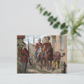  tekening: RedmanSoldaten Briefkaart (Staand voorkant)