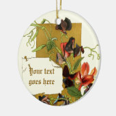 tekening rode paarse Sweet Pea ornament (Links)