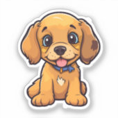 Tekening tekenfilm sticker (Voorkant)