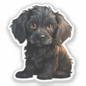 Tekening tekenfilm sticker (Voorkant)