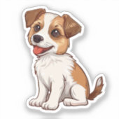 Tekening tekenfilm sticker (Voorkant)