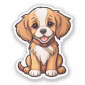 Tekening tekenfilm sticker (Voorkant)