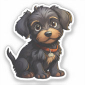 Tekening tekenfilm sticker (Voorkant)