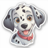 Tekening tekenfilm sticker (Voorkant)