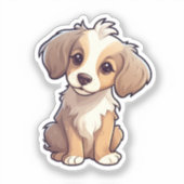 Tekening tekenfilm sticker (Voorkant)