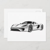 Tekening van auto's II Briefkaart (Voorkant / Achterkant)