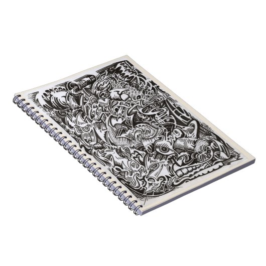 Tekening van cascade notitieboek (Rechterzijde)