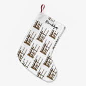 Tekening van de angklung-cartoon kleine kerstsok (Voorkant (Hangend))