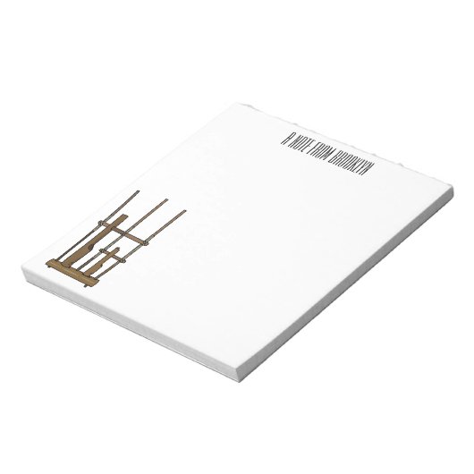 Tekening van de angklung-cartoon notitieblok (Gedraaid)