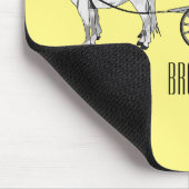 Tekening van de cartoon van bruiloft en vervoer muismat (Hoek)