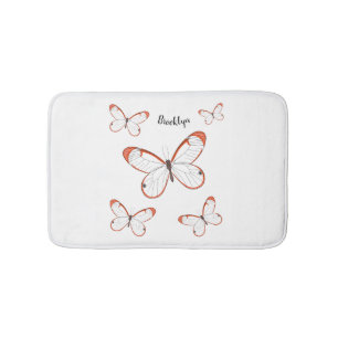 Tekening van de cartoon van de brillenglyter badmat