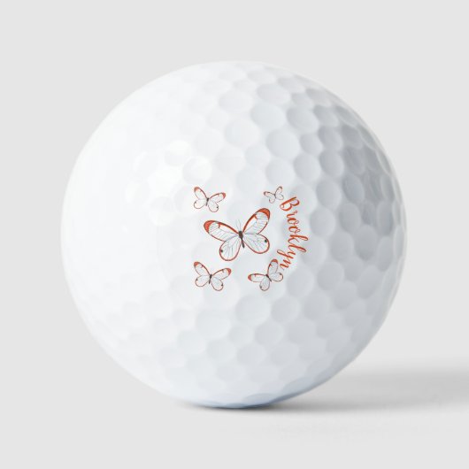 Tekening van de cartoon van de brillenglyter golfballen (Voorkant)