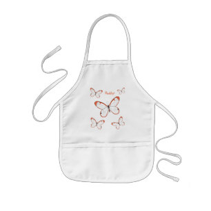 Tekening van de cartoon van de brillenglyter kinder schort