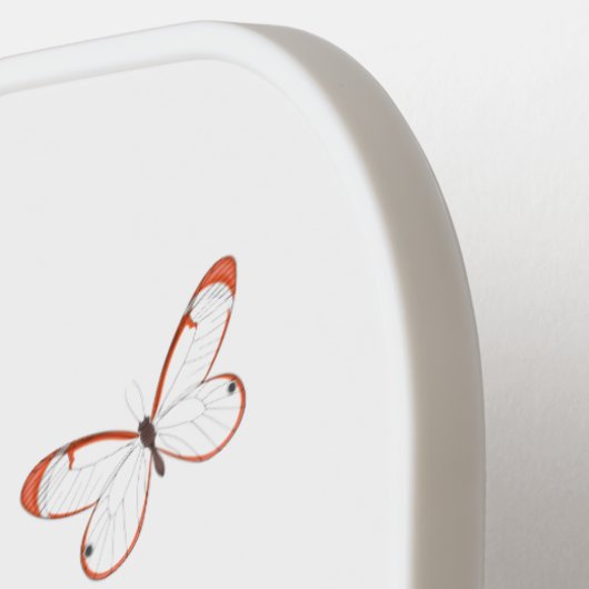 Tekening van de cartoon van de brillenglyter pickleball paddle (Links Detail)